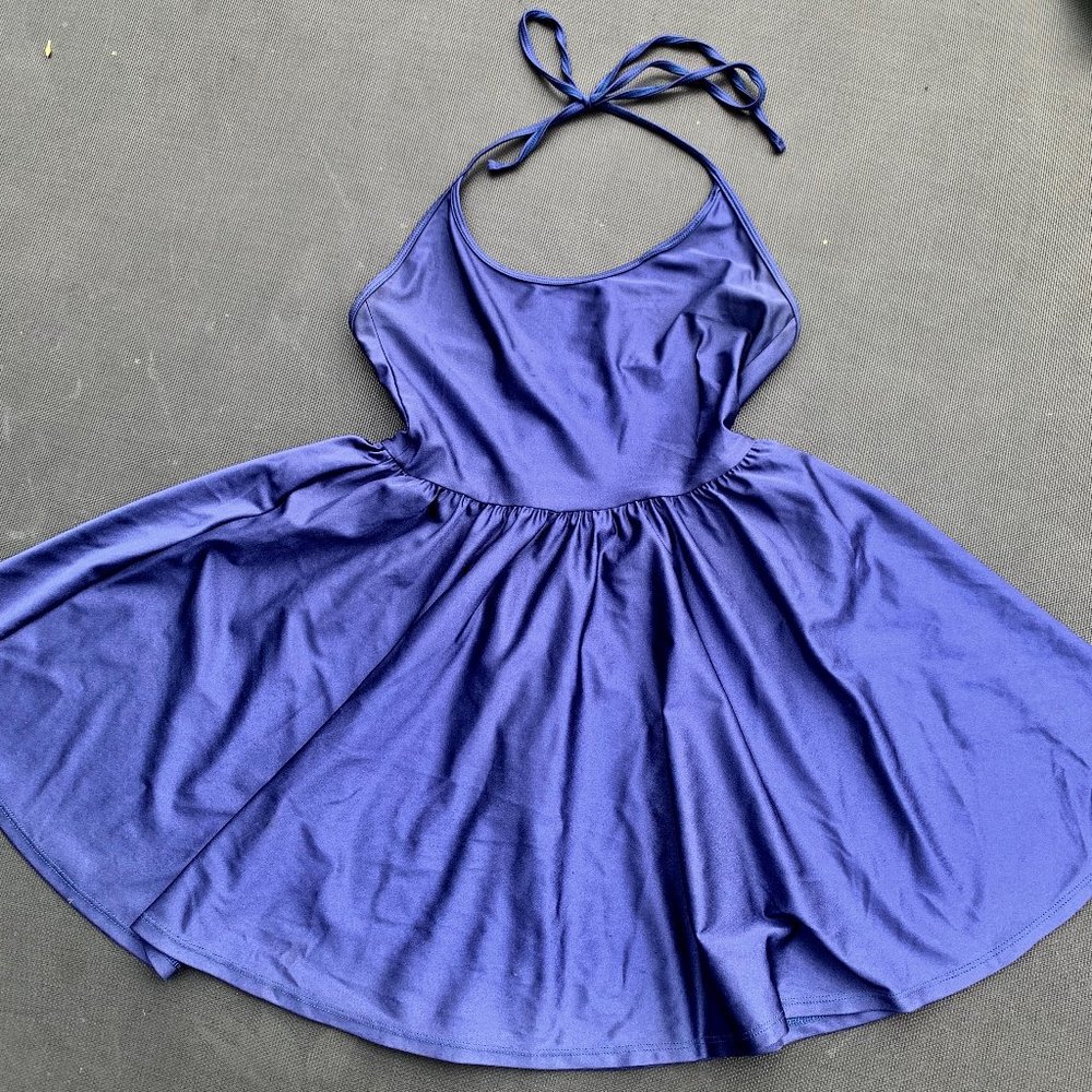 American Apparel Nylon Tricot Disco Skater Dress